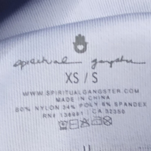 Spiritual Gangster Striped Crop Top Size XS/S - Picture 11 of 11